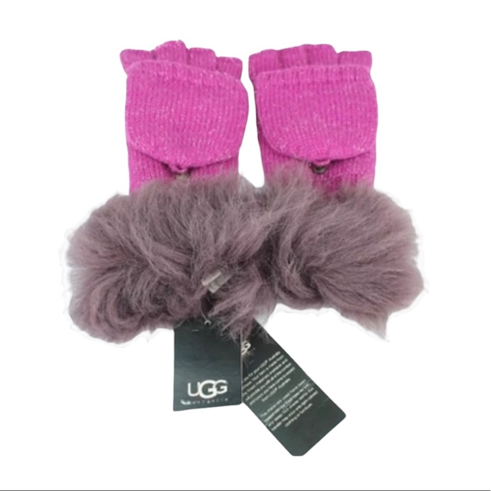🛍HP🛍 Ugg Australia Nyla Flip Mitten Faux Fur Cuff - Picture 5 of 11